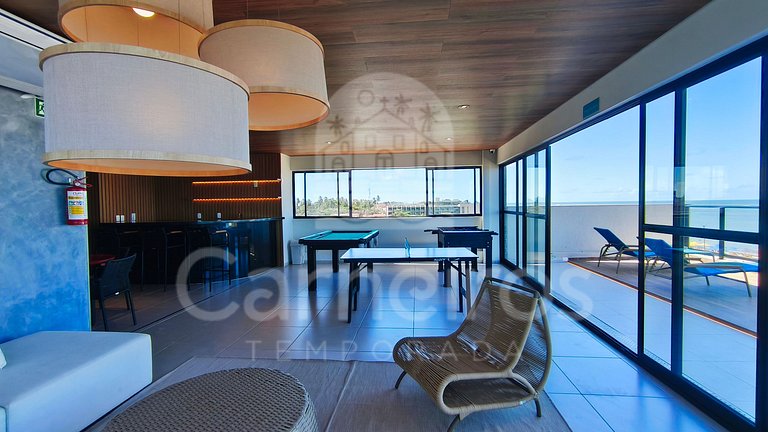 Studio no Maré Alta Beach - Praia de Tamandaré (C14)