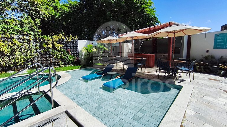 Studio no Maré Alta Beach - Praia de Tamandaré (C14)