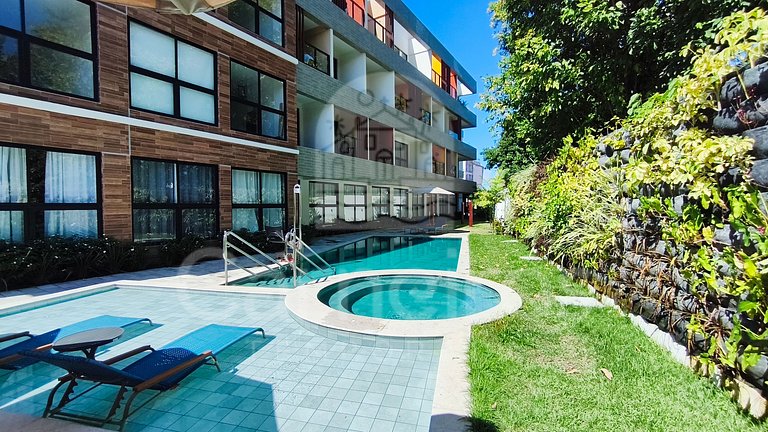 Studio no Maré Alta Beach - Praia de Tamandaré (C14)