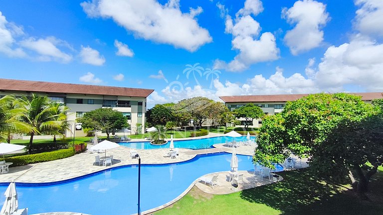 Flat Vista Piscina -Carneiros Beach Resort (B09-E)