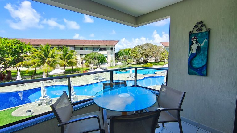 Flat Vista Piscina -Carneiros Beach Resort (B09-E)