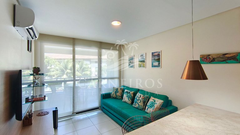 Flat Vista Piscina -Carneiros Beach Resort (B09-E)