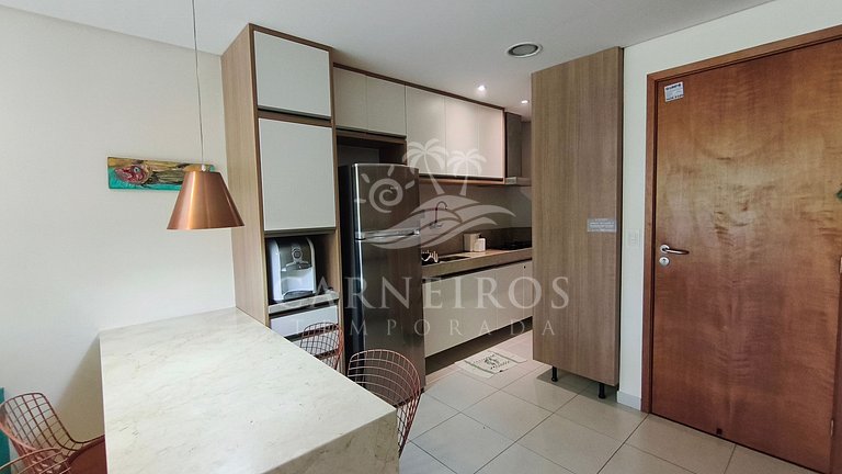 Flat Vista Piscina -Carneiros Beach Resort (B09-E)