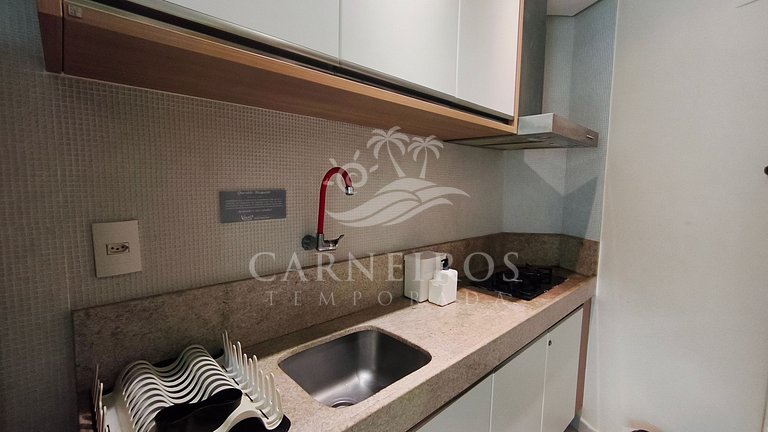 Flat Vista Piscina -Carneiros Beach Resort (B09-E)