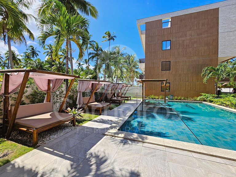 Flat no Amura Carneiros – Pé na Areia (B04-3)