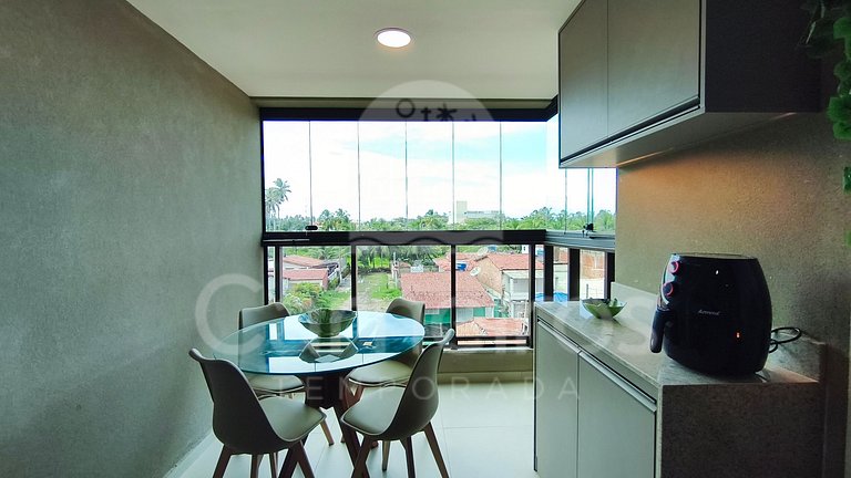 Flat no Açores - Pé na Areia de Tamandaré (C08)