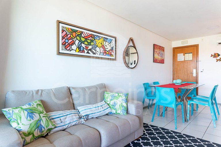 Flat de 1 quarto no Marulhos Suites Resort (D07)