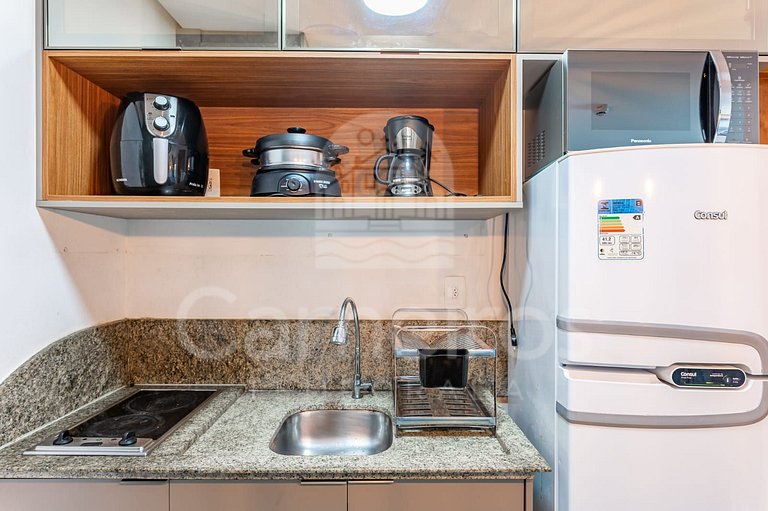Flat de 1 quarto no Marulhos Suites Resort (D07)