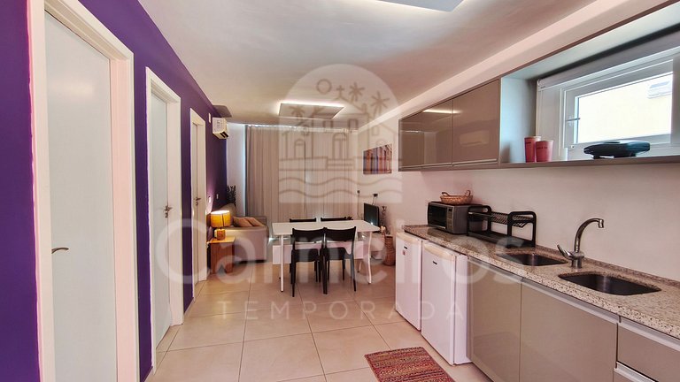 Carneiros | 01 QT Vista Mar | Ótimo Local (D04)