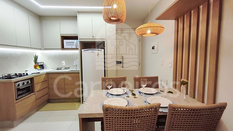 Flat no Açores - Pé na Areia de Tamandaré (A03)