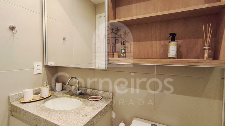 Flat no Açores - Pé na Areia de Tamandaré (A03)