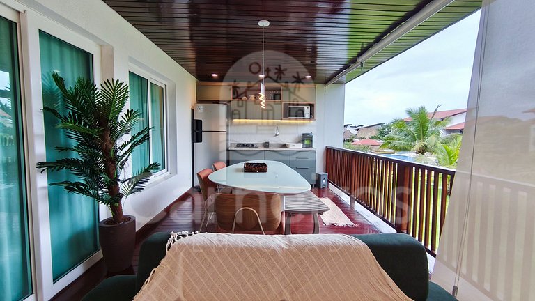 Flat 2 Quartos com Varanda no Meridonal (23 BPP)