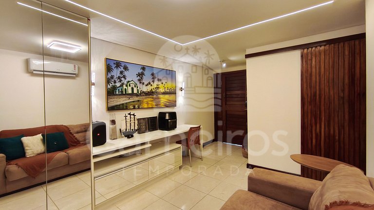Flat 2 Quartos com Varanda no Meridonal (23 BPP)