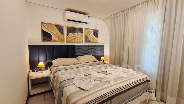Flat 2 Quartos com Varanda no Meridonal (23 BPP)