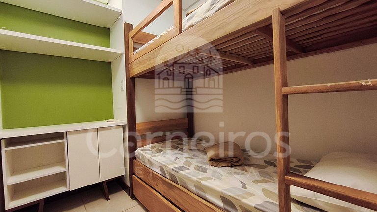 Flat 2 Quartos com Varanda no Meridonal (23 BPP)