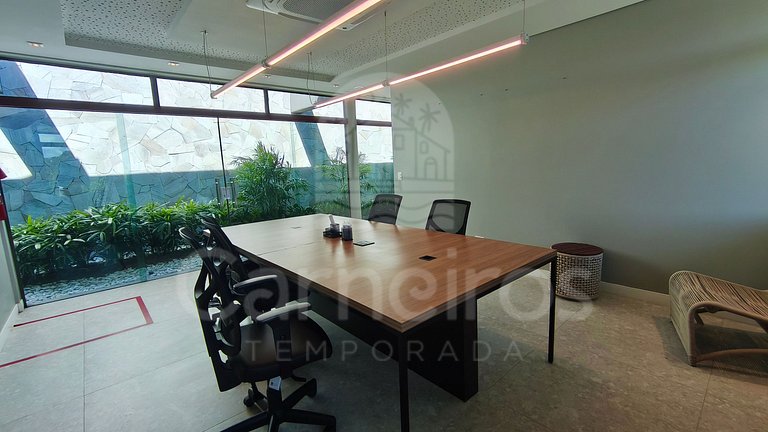 Studio em Resort | Vista Piscina (A06-3)