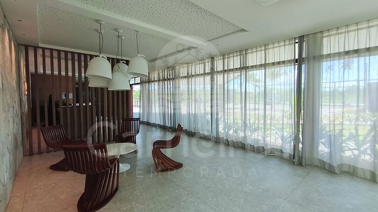 Studio em Resort | Vista Piscina (A06-3)