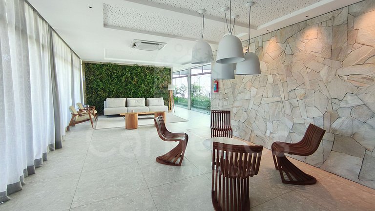 Studio em Resort | Vista Piscina (A06-3)