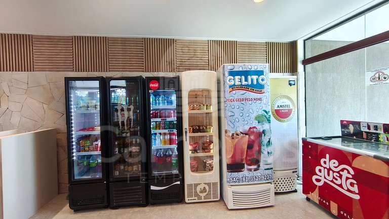 Studio em Resort | Vista Piscina (A06-3)