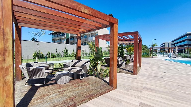 Studio em Resort | Vista Piscina (A06-3)