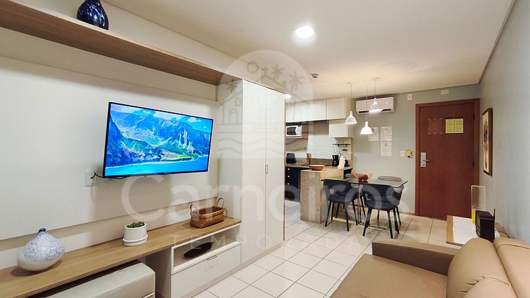 Flat 1 quarto no Marulhos Suites Resort (C07-1)