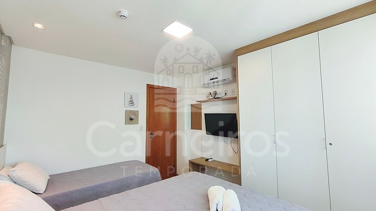 Flat 1 quarto no Marulhos Suites Resort (C07-1)