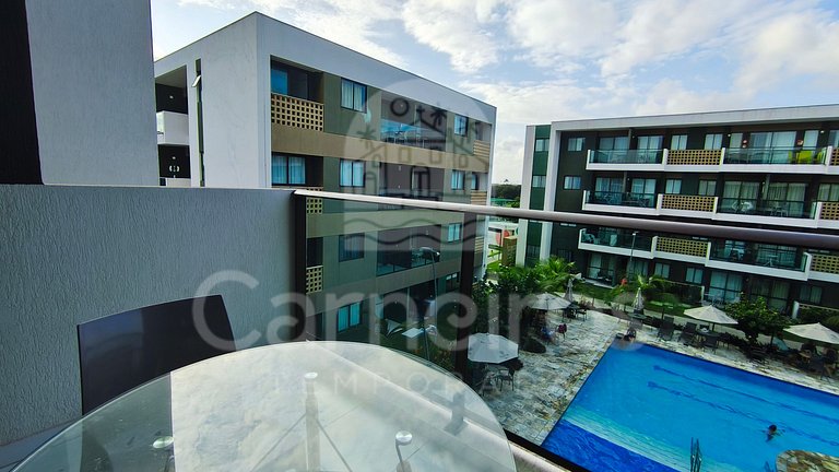 Lindo flat - 02 Quartos no Mana Beach (B21-2)