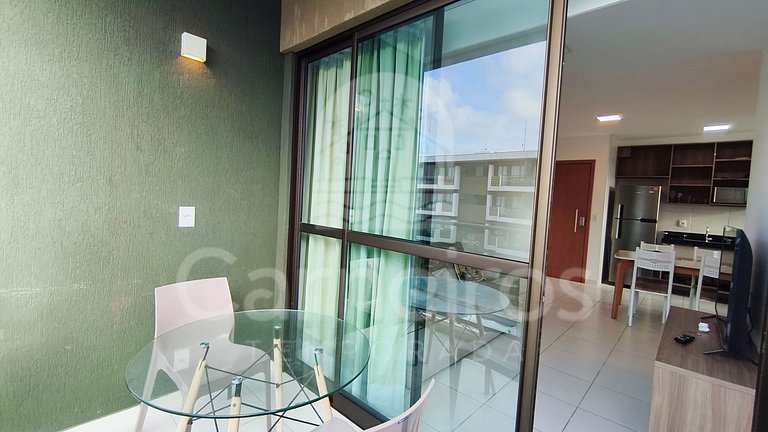 Lindo flat - 02 Quartos no Mana Beach (B21-2)