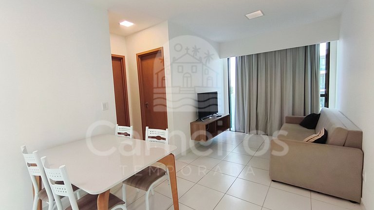 Lindo flat - 02 Quartos no Mana Beach (B21-2)