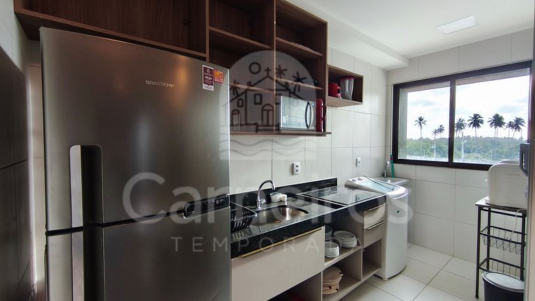 Lindo flat - 02 Quartos no Mana Beach (B21-2)
