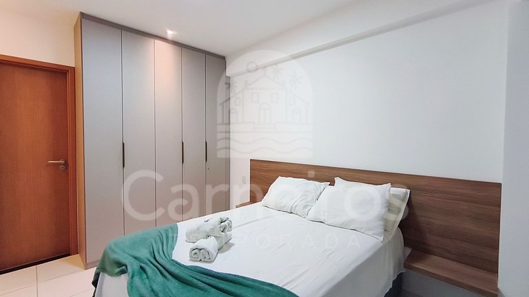 Lindo flat - 02 Quartos no Mana Beach (B21-2)