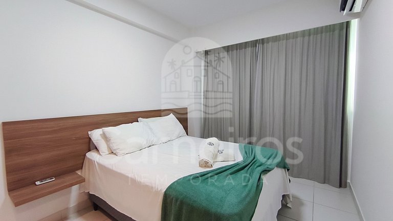 Lindo flat - 02 Quartos no Mana Beach (B21-2)