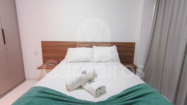 Lindo flat - 02 Quartos no Mana Beach (B21-2)