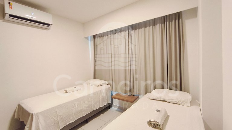 Lindo flat - 02 Quartos no Mana Beach (B21-2)