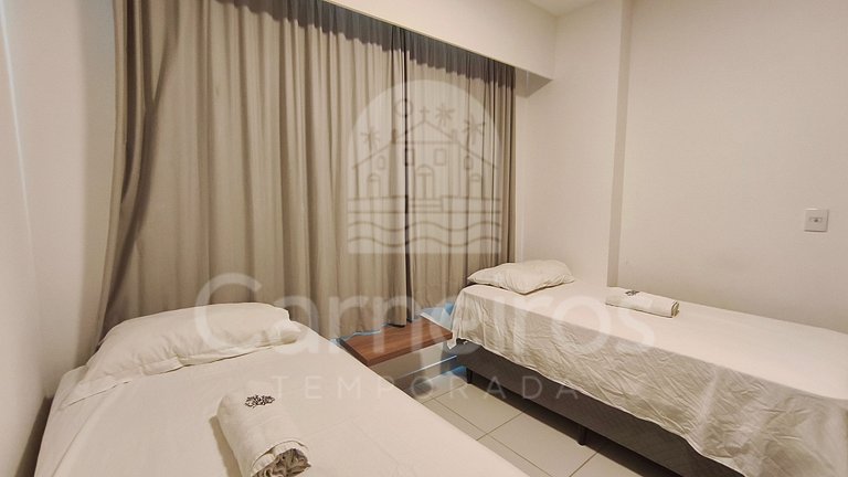 Lindo flat - 02 Quartos no Mana Beach (B21-2)