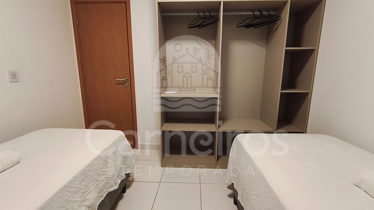 Lindo flat - 02 Quartos no Mana Beach (B21-2)