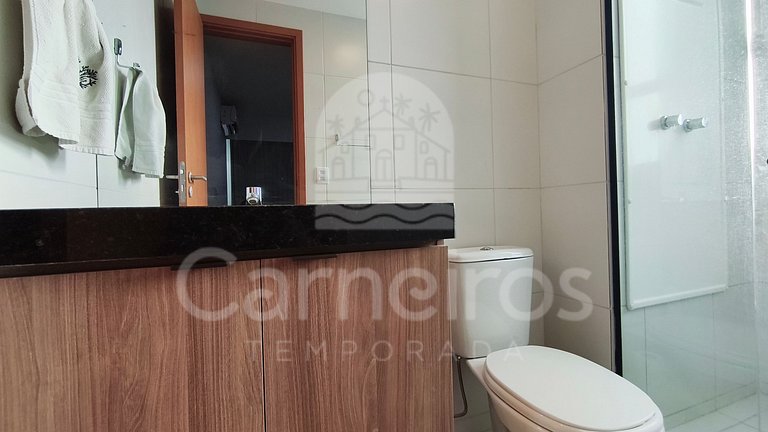 Lindo flat - 02 Quartos no Mana Beach (B21-2)