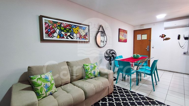 Flat de 1 quarto no Marulhos Suites Resort (D07)