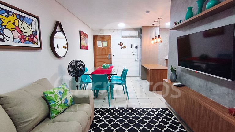 Flat de 1 quarto no Marulhos Suites Resort (D07)