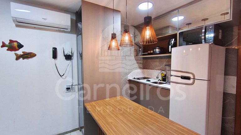Flat de 1 quarto no Marulhos Suites Resort (D07)