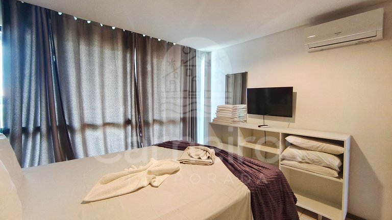Flat de 1 quarto no Marulhos Suites Resort (D07)