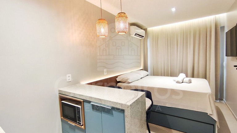 Studio | Ótima Localização | Orla Tamandaré (C08)