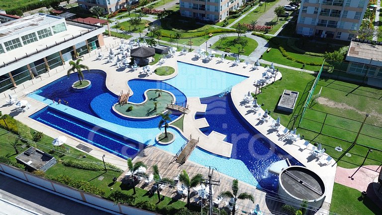 Flat 1 Quarto no Muro Alto Clube (MAC D20-5)