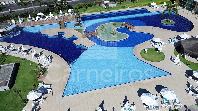 Flat 1 Quarto no Muro Alto Clube (MAC D20-5)