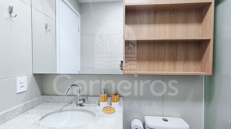 Flat no Açores - Pé na Areia de Tamandaré (A21)