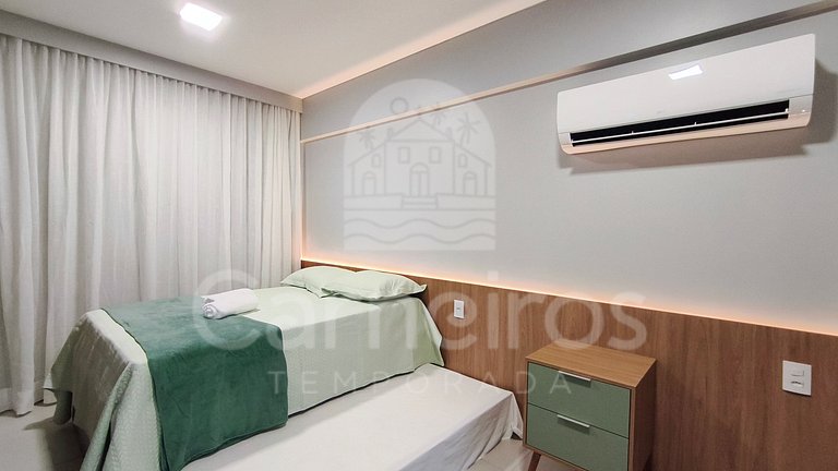 Flat no Açores - Pé na Areia de Tamandaré (A21)