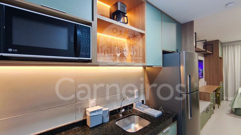 Flat no Açores - Pé na Areia de Tamandaré (B08)