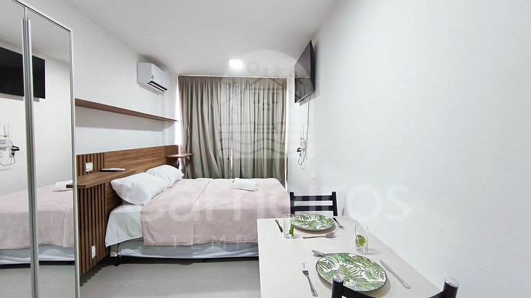 Studio no Maré Alta Beach - Praia de Tamandaré (C14)