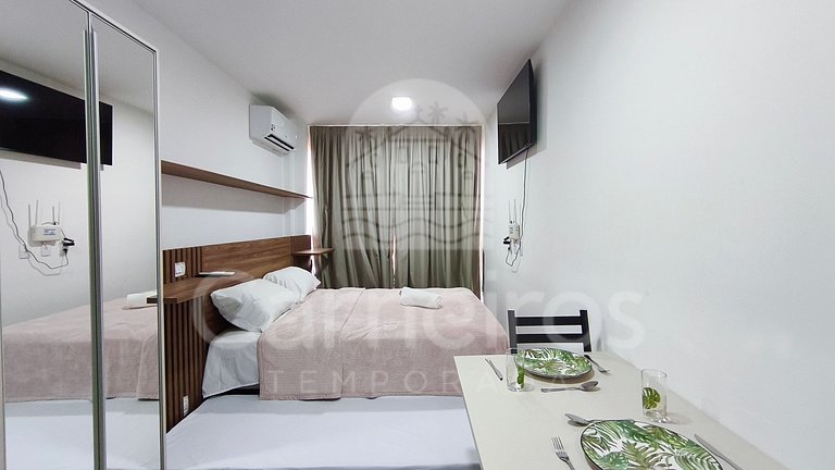 Studio no Maré Alta Beach - Praia de Tamandaré (C14)
