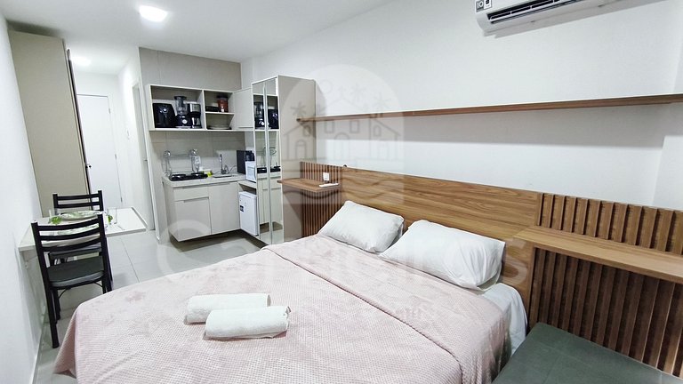 Studio no Maré Alta Beach - Praia de Tamandaré (C14)